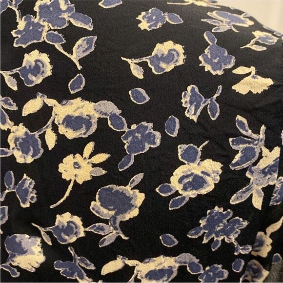 Reformation Navy Floral Mini Dress, US6 - Picture 7 of 9